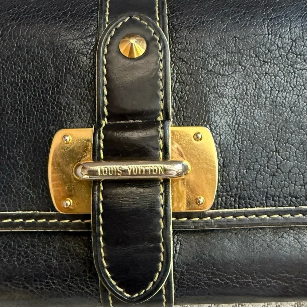 Louis Vuitton Favoli Suhari Leather Black Wallet